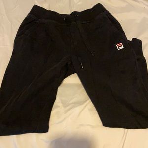 cute black fila boys or girls sweat pants